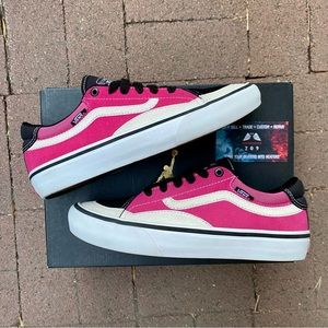 Vans Old Skool Pro Cushion 3D Trujillo Pink, White, Black, Low-top Shoes Size 7